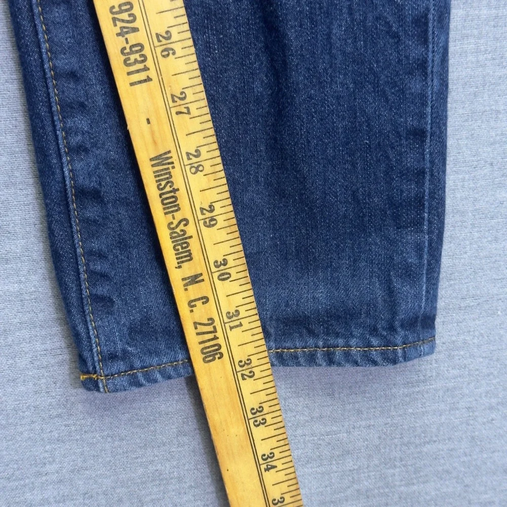 J.Crew The Driggs Men's Slim Fit Dark Wash Denim Jeans Classic Cotton Size 34x32